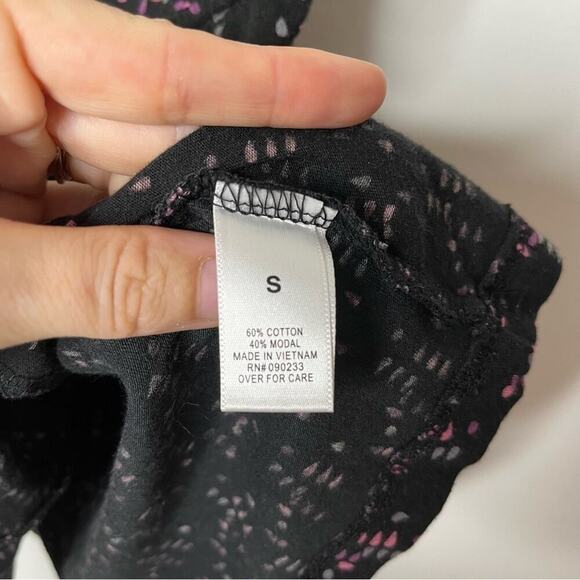 C&S Check & Stripe Women's Camisole Tank Top S Geometric Print Multicolor Black - Picture 7 of 8